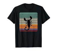 Retro Vintage Sunset Scorpion Maglietta, Uomo, Nero, 6XL