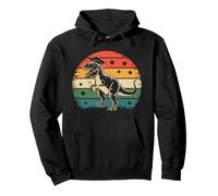 Retro Vintage Tramonto T-Rex Dinosauro Laurea Design Regalo Felpa con Cappuccio