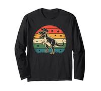 Retro Vintage Tramonto T-Rex Dinosauro Laurea Design Regalo Maglia a Manica