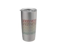 Retro Vintage Union YES Strong Proud Teacher Thug Union Rep Bicchiere termico in acciaio inox doppia parete