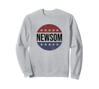 Retro Vintage Vote Button Gavin Newsom 2028 President Felpa