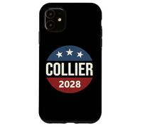 Retro Vintage Vote Button Rep President Nicole Collier 2028 Custodia per iPhone 11
