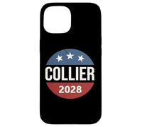 Retro Vintage Vote Button Rep President Nicole Collier 2028 Custodia per iPhone 15