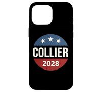 Retro Vintage Vote Button Rep President Nicole Collier 2028 Custodia per iPhone 16 Pro Max