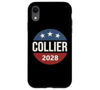 Retro Vintage Vote Button Rep President Nicole Collier 2028 Custodia per iPhone XR