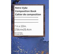 Retro Vybz Composition Note Book ( Navy Blue and Walnut)