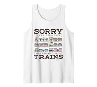 Retro Wagon Treni Amante Modello Ferrovia Conduttore Carino Treni Canotta