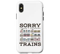 Retro Wagon Treni Amante Modello Ferrovia Conduttore Carino Treni Custodia per iPhone X/XS
