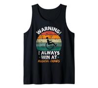 Retro Warning I Win At Musical Sedie Disabili Sedia a rotelle Canotta