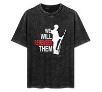 Retro Washed Shirt Men's Unisex The Fugitive The Most Wanted Edition Complete Series 68 Round Neck Antique Wash T-Shirt Short Sleeve Black XXL