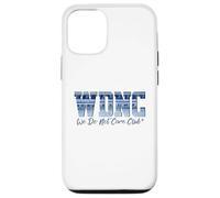 Retro WDNC Club | We Do Not Care, Denim Jeans Style Graphic Custodia per iPhone 12/12 Pro