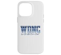 Retro WDNC Club | We Do Not Care, Denim Jeans Style Graphic Custodia per iPhone 14 Pro Max