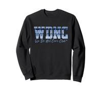 Retro WDNC Club | We Do Not Care, Denim Jeans Style Graphic Felpa