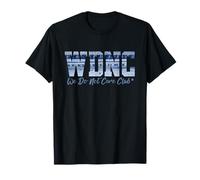 Retro WDNC Club | We Do Not Care, Denim Jeans Style Graphic Maglietta