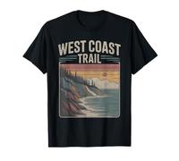 Retro West Coast Trail Canada Vintage Escursionismo Trekking Maglietta
