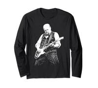 Retro Winston Churchill Suonare la Chitarra Maglia a Manica