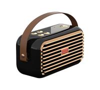 Retro Wireless Speaker, Portable Music Player, Compact Audio Device, Bass Output for Outdoor Fitness Camping, Card Slot Call Function, Wireless Blue tooth Sound Box