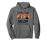 Retro Witch Salem 1692, Girls Trip Salem Time To Get Wicked Felpa con Cappuccio