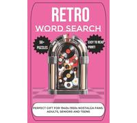 Retro Word Search Puzzle Book: Word searches with easy to read print about the retro, golden era, jukebox, and more | 6x9 inches, 110 pages | 50+ ... for vacations, holidays, and leisure times