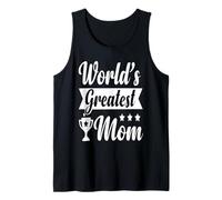 Retro World's Greatest Mom - Orgoglioso Figlio Figlia Festa della Mamma Canotta