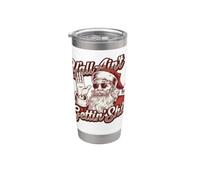 Retro Y'all Ain't Getting Shit Divertente Babbo Natale Bicchiere termico in acciaio inox doppia parete