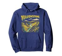 Retro Yellowstone National Park Vintage Style Classic Felpa con Cappuccio