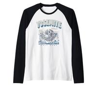Retro Yosemite National Park Vintage Style 80s Half Dome Maglia con Maniche Raglan