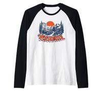 Retro Yosemite National Park Vintage Style Classic Maglia con Maniche Raglan