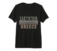 Retro Zakynthos Grecia Maglietta Premium