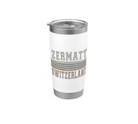 Retro Zermatt Svizzera Bicchiere termico in acciaio inox doppia parete