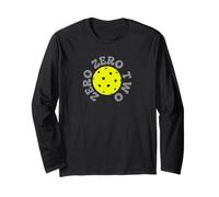 Retro Zero-Zero-Two Pickleball Pickleballer Double Art Maglia a Manica