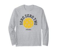 Retro Zero-Zero-Two Pickleball Pickleballer Double Art Maglia a Manica