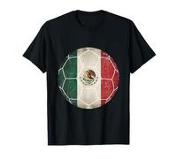 Retro10 - Maglietta da Calcio Messicana Viva con Bandiera del Messico Maglietta