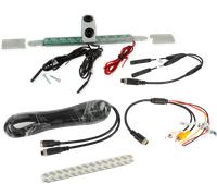 Retrocamera acv hella con terza luce di stop dual-view per camper bianco