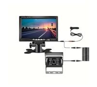 Retrocamera Auto Monitor LCD TFT 7" 4 Pin 18 IR Per LED Per Visione Notturna, Telecamere CCD Per Retromarcia Parcheggio, 12-24 V Per Camper, Camion E Rimorchi