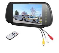 Retrocamera Auto Monitor Per Specchietto Retrovisore Wireless 7 Pollici + Kit Telecamera Per Auto Per Visione Notturna Impermeabile(Monitor Only)