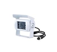 Retrocamera Auto Per Rimorchio/pickup/camper Telecamera Retromarcia Per Camion Bianca Telecamera Posteriore Per Veicoli Con Visione Notturna A 18 LED IR Resistente Telecamera Di Retromarcia(With lines
