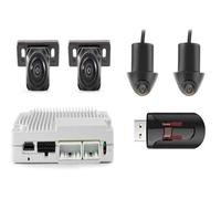 Retrocamera Auto Telecamera Panoramica 3D A 360 Gradi Per Auto, Sistemas Di Parcheggio, Monitor Omnidirezionale, Videoregistratore DVR(3DP-1 with 128G USB)