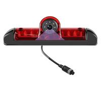 Retrocamera Kit Telecamera Retromarcia AHD 1080P Con Luce Freno Anteriore Monitor Specchietto Retrovisore 7" Per Auto