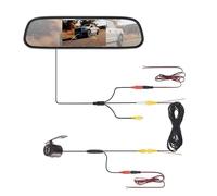 Retrocamera Per Auto Con Telecamera Per Il Parcheggio Del Veicolo Schermo Da 5 Pollici Telecamera Per Specchietto Retrovisore Retrocamera Auto(501A-BF-6M)