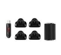 retrocamera per auto Con Visione Panoramica A 360° A Volo D'uccello Registrazione 3D 1080P Senza Soluzione Continuità Per Autobus Camion Camper Telecamera posteriore(Style E)