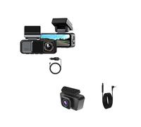 retrocamera per auto Dashcam 4K Anteriore E Posteriore 2.5K Per Auto, Videoregistratore Con Doppio Obiettivo, Supporto WIFI, GPS, Telecamera Telecamera posteriore(B69P-6M RC,None)