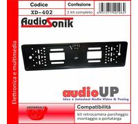RETROCAMERA PORTATARGA AUTO CON TELECAMERA RETROMARCIA 4 LED 170° VISIONE NOTTE