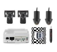 Retrocamera Telecamera Panoramica 3D A 360 Gradi Per Auto, Sistemas Di Parcheggio, Monitor Omnidirezionale, Videoregistratore DVR Telecamera Posteriore(With Calibration 64G)