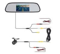 Retrocamera Telecamera Posteriore Per Auto Con Monitor A Specchio Per Parcheggio Di Veicoli Telecamera Per Specchietto Retrovisore Retrocamera Auto(431A-BF8LED-6M)