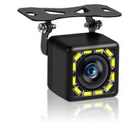 Retrocamera Telecamera Retromarcia AHD 4K CCD Con Obiettivo Fisheye Da 180 Gradi Posteriore Anteriore HD Grandangolare Monitor Impermeabile Notturna(12 lights)