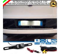RETROCAMERA TELECAMERA RETROMARCIA LED INFRAROSSI HD PER JEEP COMPASS MK1