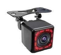 Retrocamera Telecamera Retromarcia Visione Anteriore Specchietto Retrovisore Con Visione Notturna A Infrarossi Angolo 170 Gradi Monitor HD A 4 Pin 12 LED