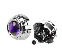 Retrofit for fari universali con lente for proiettore bi LED blu da 3,0 pollici 2 pezzi da 90 W(BLUE LENS-B MASK)