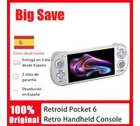Retroid Pocket 5 /RP6 Console Portatile per Videogiochi Retro, SD865, Schermo OLED 5.5" 1080P HD, Android 13, Batteria da 5000mAh